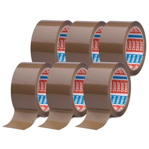 tesapack 64014 Low-Noise Parcel Tape, Pack of 6, for... - Maison & Cuisine Amazon Royaume-Uni à 9.53€
