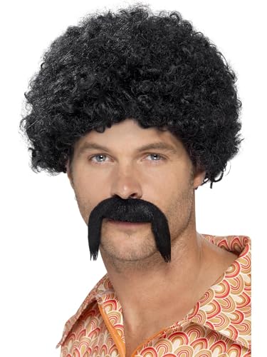 Smiffys 70s Disco King Kit, Black with Tight Afro and Tash... - Bricolage & Outils Amazon Royaume-Uni à 2.99€