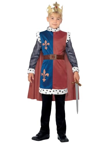 SMIFFYS Costume medievale Re Artù, Rosso, con tunica... - Amazon Italie à 11.99€