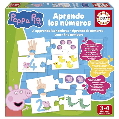 Peppa Pig - I Numeri, Gioco educativo (Educa Borras 16224) - Jouets & Jeux en promo à 8.99€