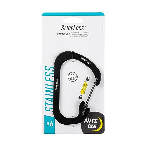 Nite Ize CSL6-01-R6 SlideLock Mousqueton 6 Noir - Sports & Fitness Amazon France à 8.72€