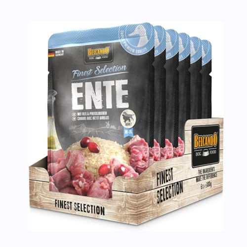 BELCANDO Pato con aroz y arándanos comida húmeda para... - Animalerie Amazon Espagne à 2.86€