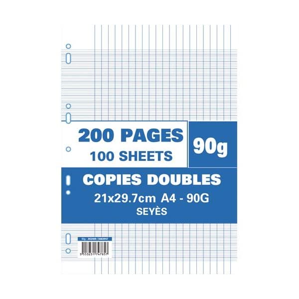 5 ETOILES Etui filmé copies doubles perforées 200 pages 90g... - Auto & Moto Amazon France à 2.66€