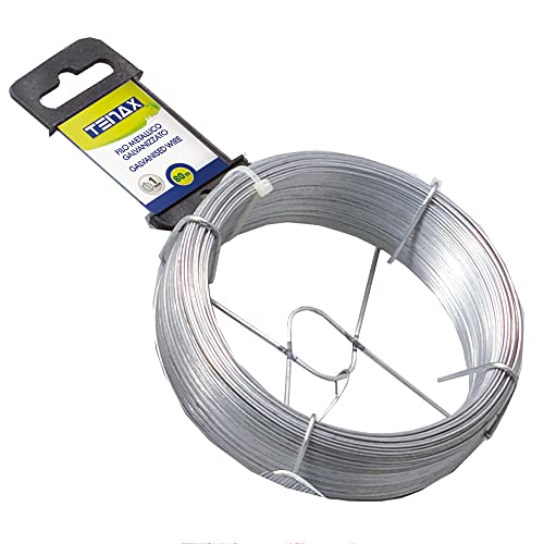 TENAX - Fil de fer galvanisé 80m diam:1mm en promo à 4,99€ (-55%) sur Amazon FR
