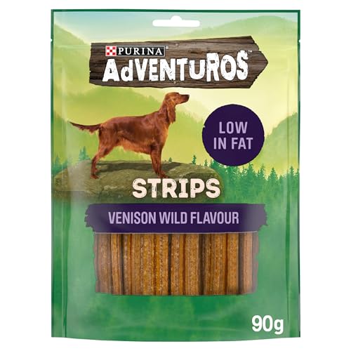 ADVENTUROS Strips Venison Dog Treats 90g - Animalerie Amazon Royaume-Uni à 1.50€