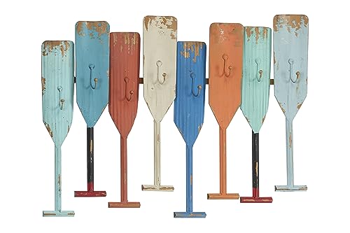 Deco 79 Gancio da parete con 8 ganci a forma di remo... - Amazon Italie à 27.03€