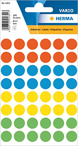 HERMA Lot de 1851 pastilles adhésives multicolores... - Bricolage & Outils Amazon France à 3.89€