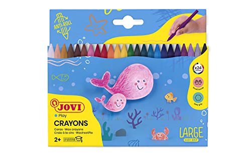Jovi - Pastelli a Cera Large Easy Grip, Confezione da 24... - Toys & Games Amazon Italy à 4.48€