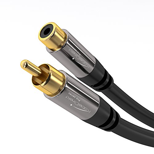 KabelDirekt – RCA Extension Cable – 1m – break-proof, for... - High-Tech & Électronique Amazon Royaume-Uni à 8.22€