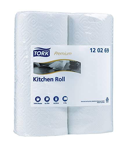 Tork Extra Absorberende Keukenrol 2-laags Wit en promo à 2,99€ (-55%) sur Amazon DE