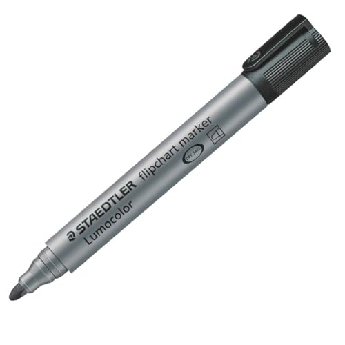 Staedtler 356-9 Flipchartmarker, schwarz - Fournitures Bureau Amazon Allemagne à 1.69€