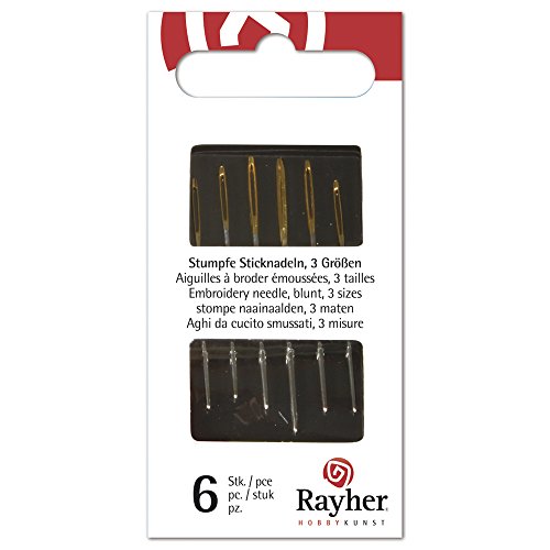 Rayher Aghi da Cucito Smussati, 3 Misure, Blister 6 Pz... - Amazon Italy à 5.49€