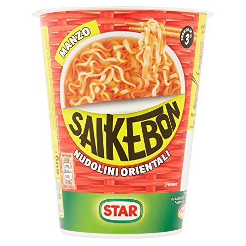 Saikebon Noodles Manzo Cup - 60 gr - Épicerie Amazon Italie à 1.49€