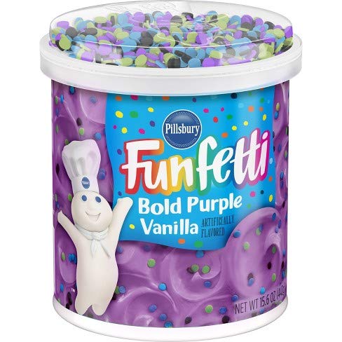 Pillsbury Funfetti Bold Purple Vanilla Frosting - 442g - Épicerie Amazon Allemagne à 4.99€