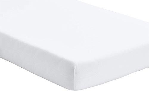 Dudu N pour lit en coton jersey Drap-housse, Blanc, Single... - Maison & Cuisine Amazon France à 4.06€