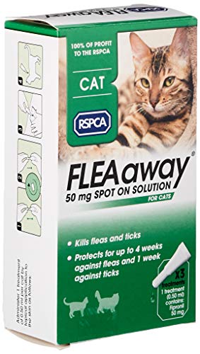 RSPCA FleaAway Spot On Solution for Cats, 50 mg - High-Tech & Électronique Amazon Royaume-Uni à 11.08€