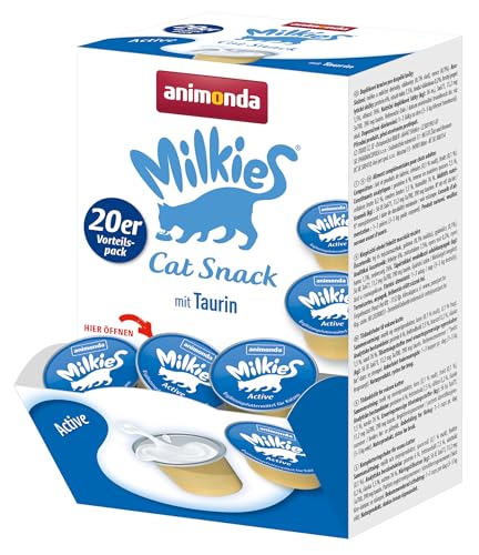 animonda Milkies Katzensnack mit Milch - Active (20 Cups á... - Animalerie Amazon Allemagne à 7.65€