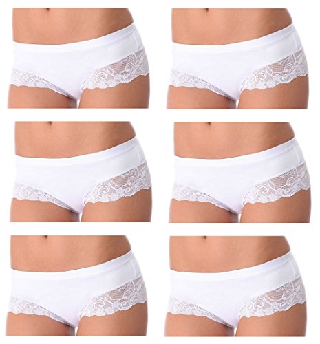6 SLIP JADEA DONNA ART.522 SHORT DONNA CON PIZZO COTONE... - Mode & Vêtements en promo à 2.50€