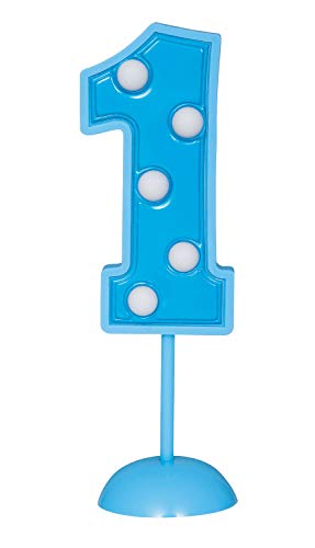 Unique Party 37041 - Topper Lampeggiante per Torte Blu... - Home & Kitchen Amazon Italy à 7.99€