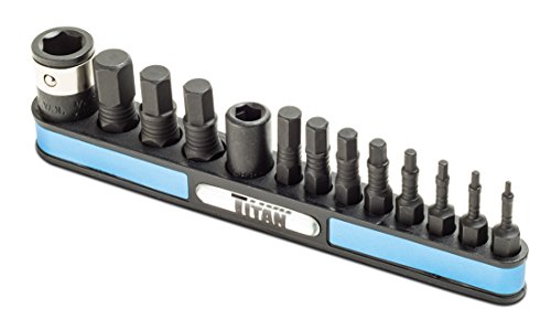 Titan 16038 - Set di 13 punte esagonali metriche a impatto - Amazon Italy à 19.25€