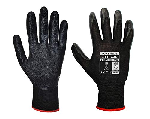 Portwest A320 ANSI Nitrile Foam Dexti-Grip Glove Black... - Maison & Cuisine Amazon Royaume-Uni à 1.43€