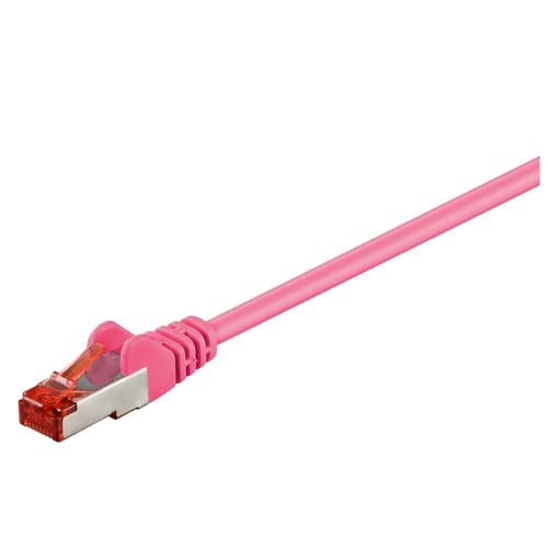 Goobay 93433 CAT 6 Câble de Liaison, S/FTP (PiMF), Magenta... - Animalerie Amazon France à 3.91€