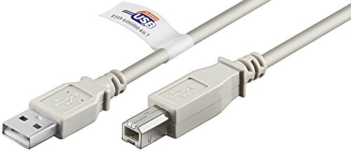 Goobay 50831 Câble Hi-Speed USB 2.0, Gris, Type B, 2m... - High-Tech & Électronique Amazon France à 2.44€