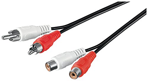 Goobay 50026 - Cable alargador estéreo (2 unidades, 2,5 m) - High-Tech & Électronique Amazon Espagne à 2.59€
