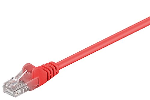 Goobay 68421 CAT 6 Câble de Liaison, U/UTP, Rouge, 5m... en promo à 3,19€ (-65%) sur Amazon FR