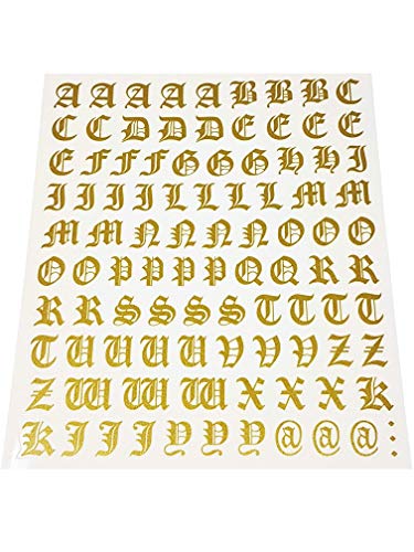 Quattroerre 1211 - Juego de letras adhesivas Gothic dorado - Jouets & Jeux Amazon Espagne à 8.73€