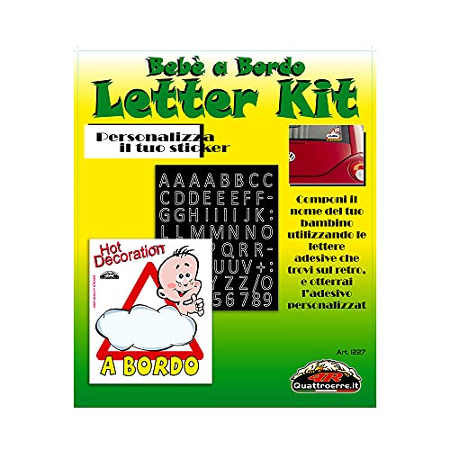 4R Quattroerre.it - 1227 - Modular Adhesive Letters Kit... - Bébé & Puériculture Amazon Royaume-Uni à 9.27€