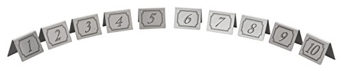 1-10 Stainless Steel Table Numbers - Maison & Cuisine Amazon Royaume-Uni à 13.86€