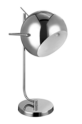 Premier Housewares E27 Edison Screw 60 W Table Lamp, Chrome - Maison & Cuisine Amazon Royaume-Uni à 49.49€