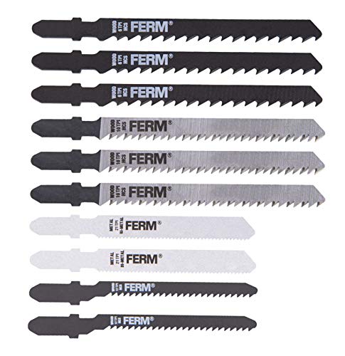 FERM Set di 10 lame per seghetti alternativi - Bricolage & Outils Amazon Italie à 7.90€