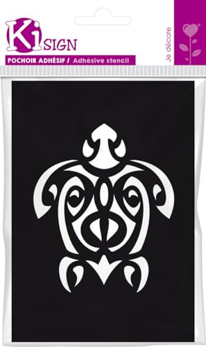 Stencil adesivo e riutilizzabile 7x10cm Tartaruga Maori - Maison & Cuisine Amazon Italie à 2.36€
