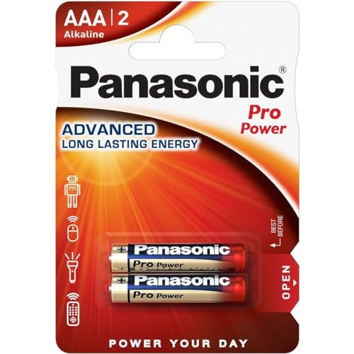 Panasonic Blister Pack of 2 AAA LR03 PRO POWER Alkaline... - Sports & Fitness Amazon Royaume-Uni à 1.84€