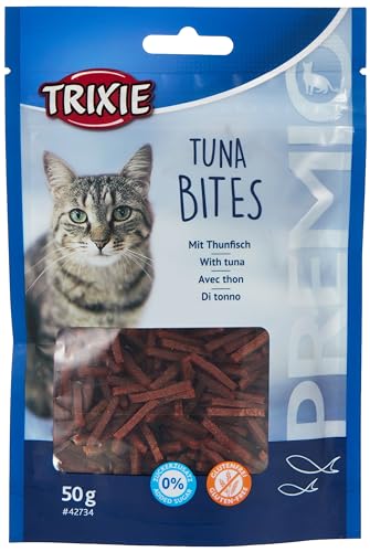 TRIXIE Snack PREMIO Tuna Bites, 50 g, Gato - Animalerie Amazon Espagne à 3.19€