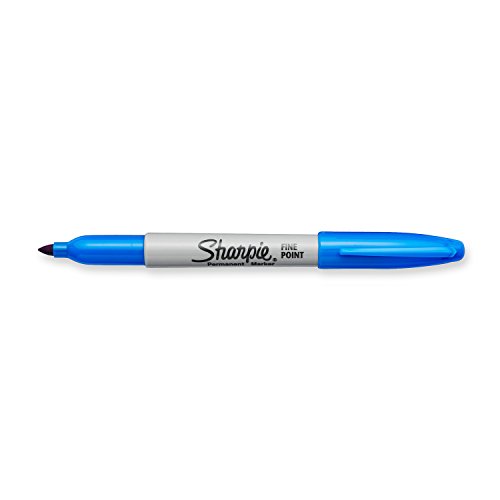 SHARPIE Fine Point Permanent Markers, Techno Blue, 1 Count - Fournitures Bureau Amazon Royaume-Uni à 1.99€