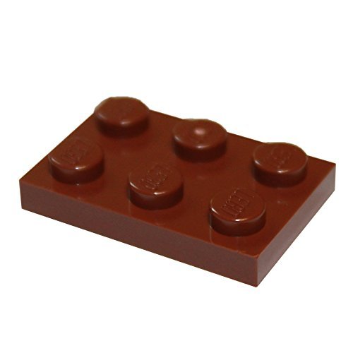 LEGO Pièces et Pièces: Plaque 2x3 Brun Rougeâtre x100 - Jouets & Jeux Amazon France à 19.90€