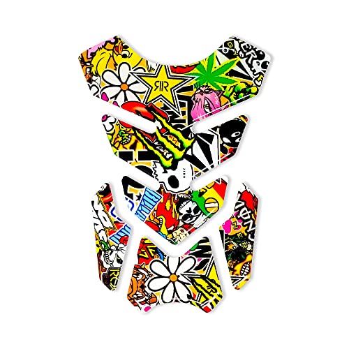 4R Quattroerre.it 18168 Pegatina 3D Para el Depósito de la... - Auto & Motorcycle Amazon Spain à 8.01€