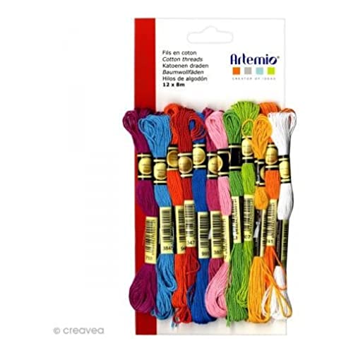 Artemio Set de 12 Echevettes de 8 Mètres, Coton... - DIY & Tools Amazon France à 4.03€