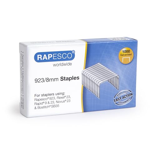 Rapesco 1236 Agrafes Galvanisées Résistantes de Type 923/8... en promo à 1,50€ (-59%) sur Amazon FR