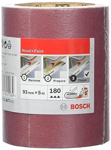 Bosch – Rotolo Rosso 93 mmx5 m K180, 2609256b77 - DIY & Tools Amazon Italy à 7.10€