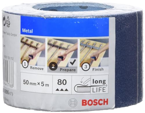 Bosch 2609256B95 - 50mm x 5m carta vetrata per mano laminato - Bricolage & Outils Amazon Italie à 10.16€