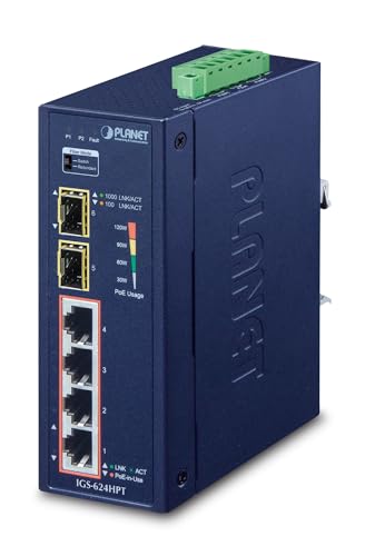 PLANET igs-624hpt Gigabit Ethernet (10/100/1000) Power Over... - High-Tech & Électronique Amazon Espagne à 365.68€