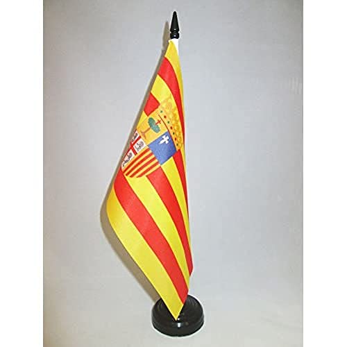 AZ FLAG - Drapeau De Table Aragon 21x14 cm - Petit Drapeau... - Maison & Cuisine Amazon France à 4.95€