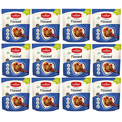 LINWOODS Organic Milled Flaxseed 425g (Pack of 12) - Épicerie Amazon Royaume-Uni à 9.99€