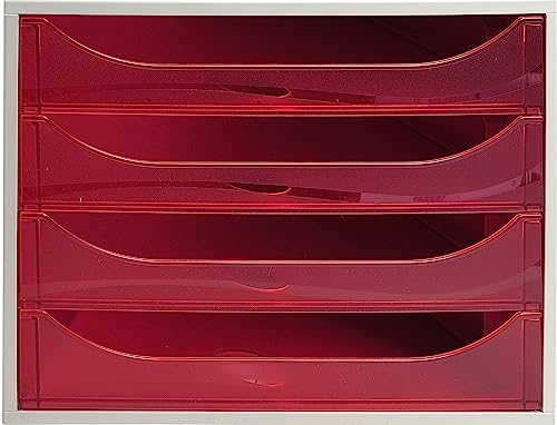 Exacompta 228654D Ablagebox Linicolor mit 4 Schubladen für... - Maison & Cuisine Amazon Allemagne à 24.66€