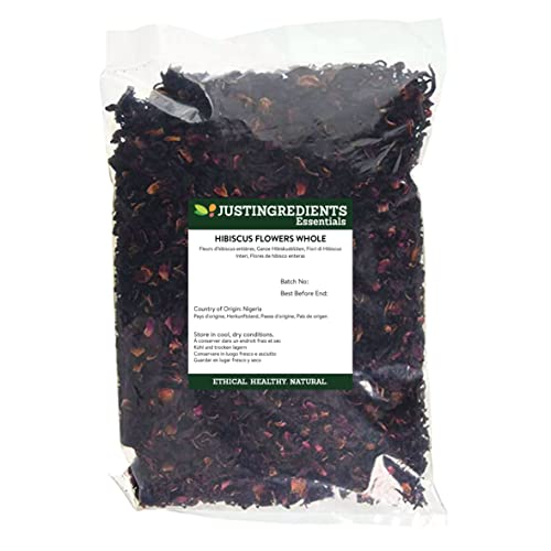 JustIngredients Essentials Hibiscus Flowers Whole 500 g... - Garden & Outdoor Amazon UK à 8.08€
