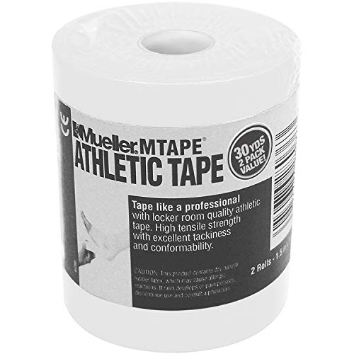 Mueller Athletic Tape, 3,8 cm x 13 m, weiß, 2 Stück - Sports & Fitness Amazon Allemagne à 10.90€